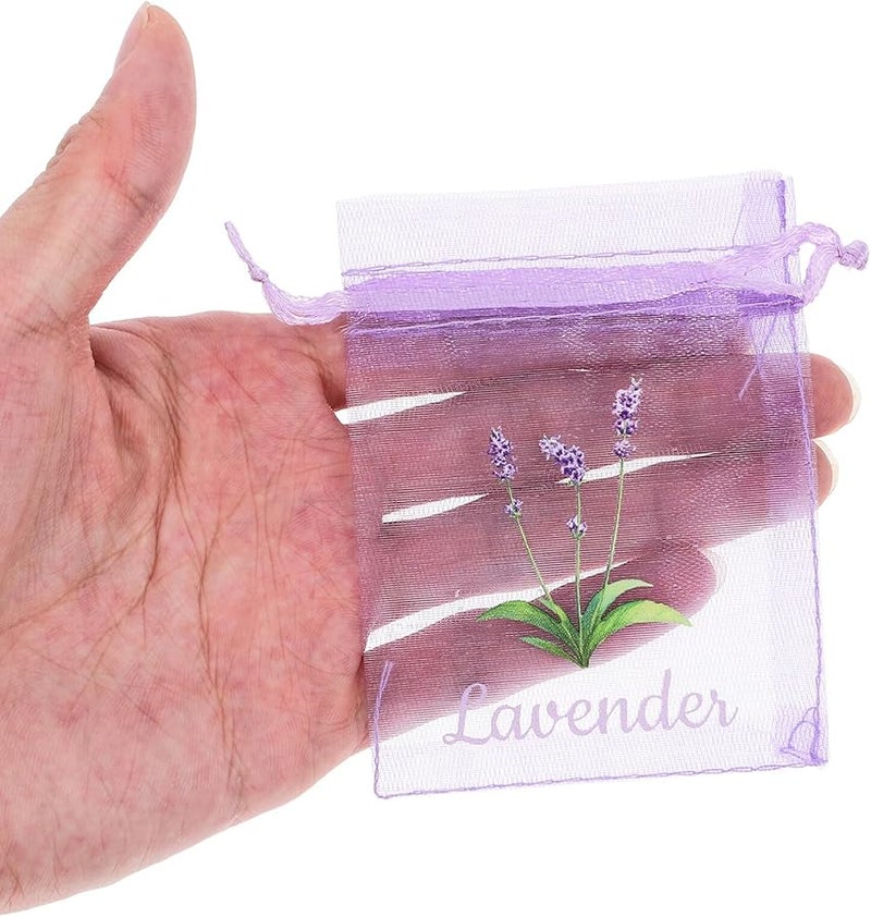 أكياس اللافندر القابلة للتنفس ذات شبكة قابلة للتنفس وأربطة سحب للأعشاب والتوابل وتخزين المنزل - Image 3